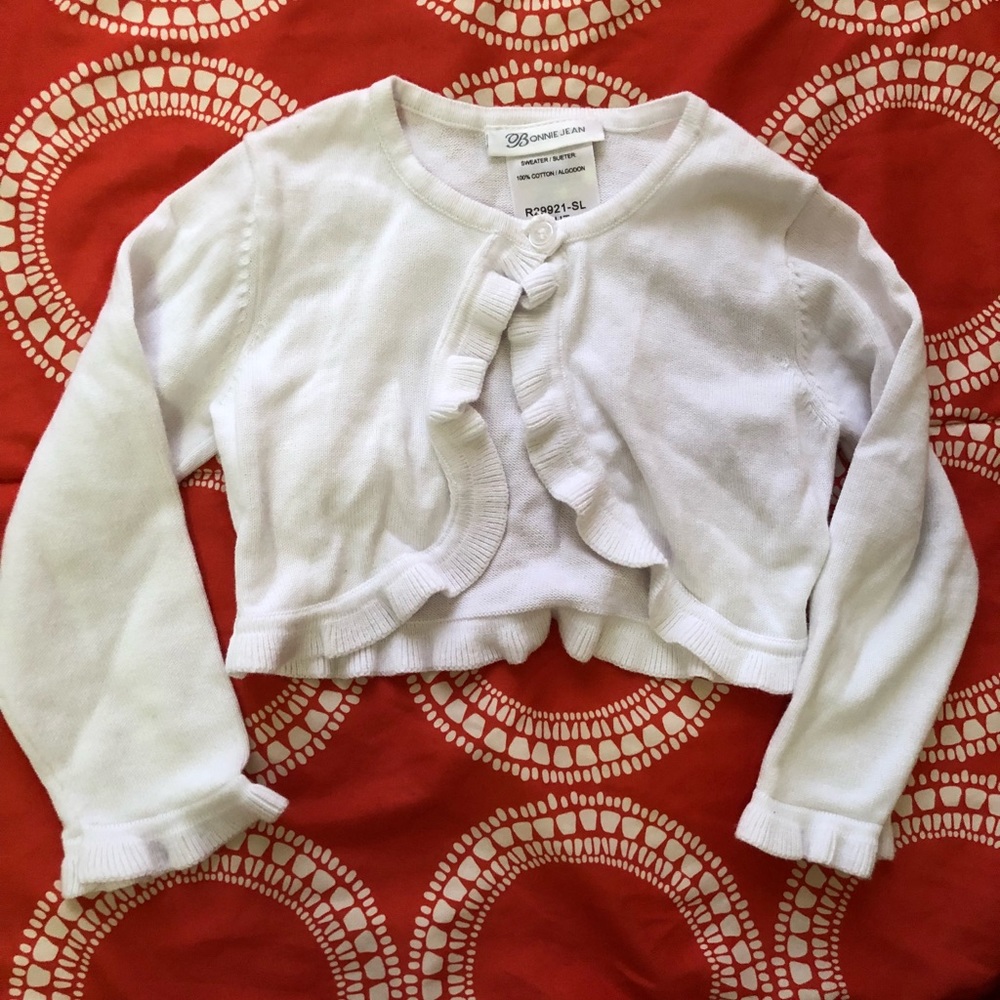 Toddler girl cropped cardigan